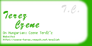 terez czene business card